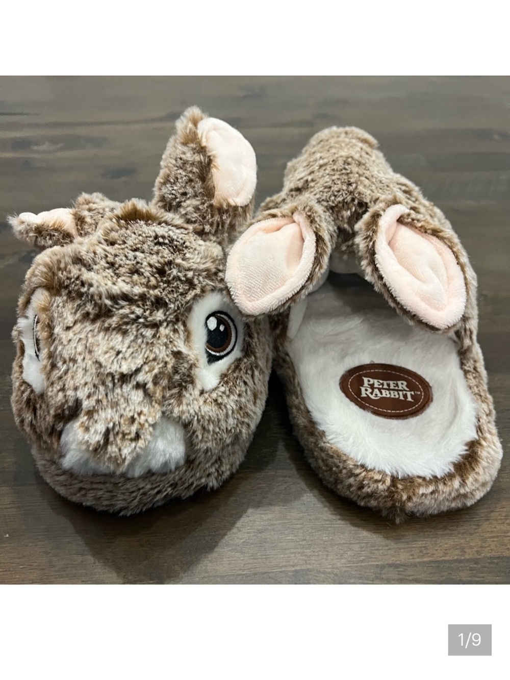 Peter Rabbit super soft kids bunny slippers size 13/1 unisex NEW without tags
